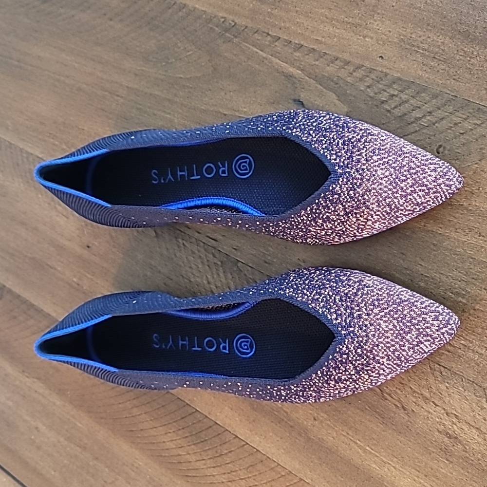 Rothy’s Midnight Metallic 8.5 NIB